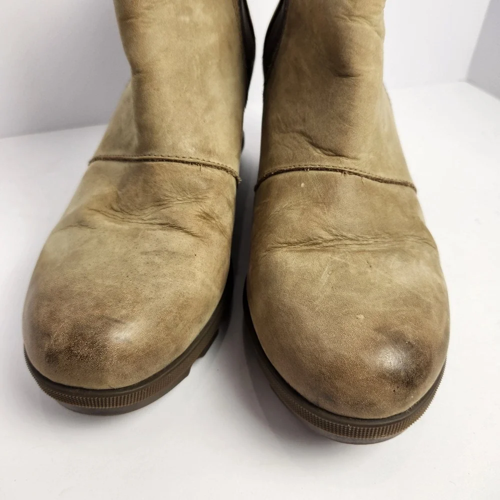 Sorel Joan Of Arctic Wedge II Boots Light Green Size 10.5 - Picture 5 of 10